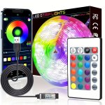LED Strip Lights For Hotel Bedroom 91.44-3048.0CM With Appcontrol And IR24KEY Remote Control Multiple Dynamic Modes And Diy Func