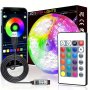 LED Strip Lights For Hotel Bedroom 91.44-3048.0cm With APPcontrol And IR24KEY Remote Control Multiple Dynamic Modes And DIY Functions Easy To Install Length Can