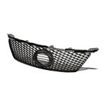 Stehlen 642167824497 Compatible With 2006-2008 Lexus IS250 IS350 Is-f Sport Mesh Front Hood Bumper Grille - Glossy Black