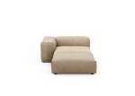 Sofa Daybed L Canvas Stone