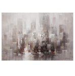 Abstract Cityscape Painting Wall Art Canvas 1000 X 1500
