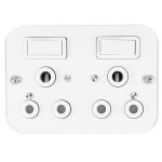 Double Industrial Switch Socket 16A