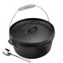 3.7 Liters - Cast Iron 4.0 Quart Dutch Oven Potjie Pot 25CCM