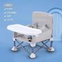 Foldable Baby Feeding Chair With A Detachable Tray