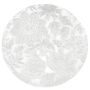 Elegant Crystal-etched Round Placemats - Set Of 4