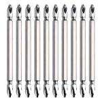 Double Head Screwdriver Bits 100MM 9 Pcs