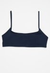 Cotton On Straight Neck Crop Bikini Top - Midnight
