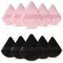 10 Pieces Powder Puffs Triangle Cosmetic Powder Puff Reusable Soft Plush Powder Sponge Makeup Foundation Sponge For Face Body Loose Powder Wet Dry Makeup Tool