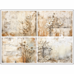 Tear Resistant Deco Print A6 Rustic Shabby