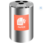 Cool Plastic Bag Liner For Recycling Bin Three Hole – 490 Diameter X 695 H Mm – REC004L3