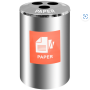 Cool Plastic Bag Liner For Recycling Bin Three Hole – 490 Diameter X 695 H Mm – REC004L3