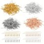 About 50pcs Earring Hooks With Balls And Coils 18mm Iron Ear Hooks Earring Backs Earrings Making Supplies DIY Jewelry Accessories