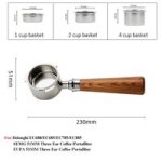 Coffee Accessories Portafilter Compatible For Delonghi A1 Red Wood