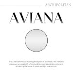 Aviana Black Metal Mirror
