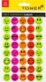 Faces Stickers - Mixed Colours 10 Sheets - 400 Stickers