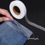 1 Roll Double-sided Fusible Interfacing Tape Non-woven Easy To Use Iron-on Adhesive Diy Fabric Hemming Garment Accessories Lightweight Various Sizes