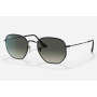 Hexagonal Unisex Sunglasses In Black - Black / Onesize