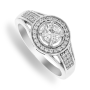 Sterling Silver Cubic Zirconia Little Pluto Ring