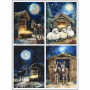 Tear Resistant Deco Print A6 Christmas Nativity