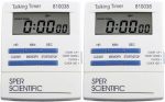 Sper Scientific Talking Timer With Audible Countdown Voice Announcements 810038 - Large Lcd Display Hands-free Timer With Loud A