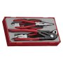 4PC Plier Set With Vinyl Grip Quick Set Water Pump Pliers