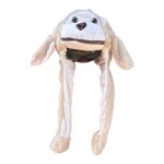 Light Brown Monkey Light Up Animal Squeeze Hat