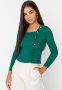 Boat Neck Sweater - Green