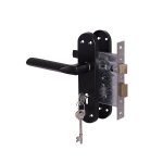 Cuneo Lockset 3 Lever - Matte Black
