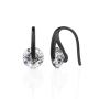 DESTINY Hailey Earrings With Swarovski Crystals - Dark Grey