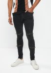 Mjn-elba Side Seam Skinny - Charcoal