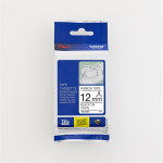 Brother 12MM Black On White Ribbon Tape 4M