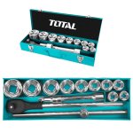 Total Tools Set Socket 3 4" 15PCS