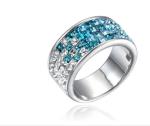 SWAROVSKI Ring With Rhodium Plating Size 6 - Default