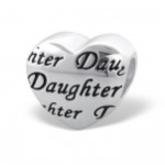 C58-C19551 - 925 Sterling Silver Daughter European Charm Bead