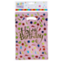 Pink Happy Birthday Foil Party Bags