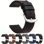 Leather Watch Strap For Samsung Galaxy Watch 6 5 4 20MM 22MM Huawei Watch GT 4 3 Pro: Smartwatch Replacement Band - Rubber Material