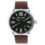 Black Dial Brown Leather Strap Men's Watch PL15244JBS02