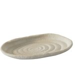 White Coral Oval Tray