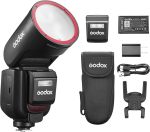 GODOX V1 Pro Round Head Ttl Camera Flash For Canon Support 1 8000S High Speed Sync Ttl manual Switch Detachable Sub Flash 500 Ti