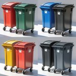 240 Liter Pink Wheelie Bin - At A Discount