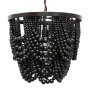 Stella Double Draped Beaded Chandelier Black 40CM