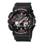 Casio G-shock Digital Quartz Resin Mens Watch GA-100 Series - Red