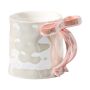 Charming Bow Design Mug - White - 350ML
