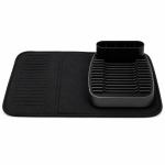 Joie Dish Drying Rack + Drying Mat Black