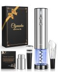 Electric Wine Opener Set - Premium Wine Gifts With Wine Opener Foil Cutter Wine Aerator Vacuum Stopper And Elegant Gift Box - Id