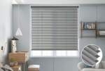 Smte-wd-quality Roller Pvc Blinds Single Layer Day Night Blinds-grey 200 W X 220 L Cm With Keychain