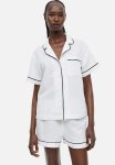 Linen-blend Pyjamas - White