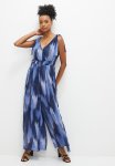 Edit Chiffon Pallazzo Jumpsuit - Blues Tye Dye
