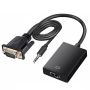 Vga To HDMI Converter Cable With Audio Support 1080P Pt