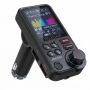 KM30 Bluetooth Car Adapter Fm Transmitter With Color Screen-fast Charging